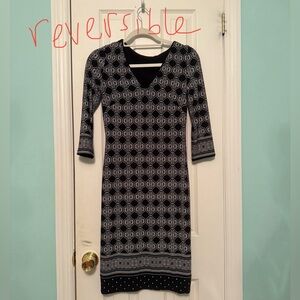 NWT Reversible White House Black Market Dress, XXS